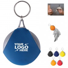 Microfiber Glasses Cleaning Cloth with Keychain